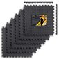 Fitnesa paklājs Neo Sport, 60 x 60 cm, melns cena un informācija | Vingrošanas paklāji | 220.lv