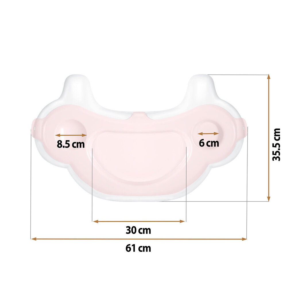 Bērnu krēsliņa paliktnis Ricokids Sinco, rozā krāsā цена и информация | Barošanas krēsli | 220.lv