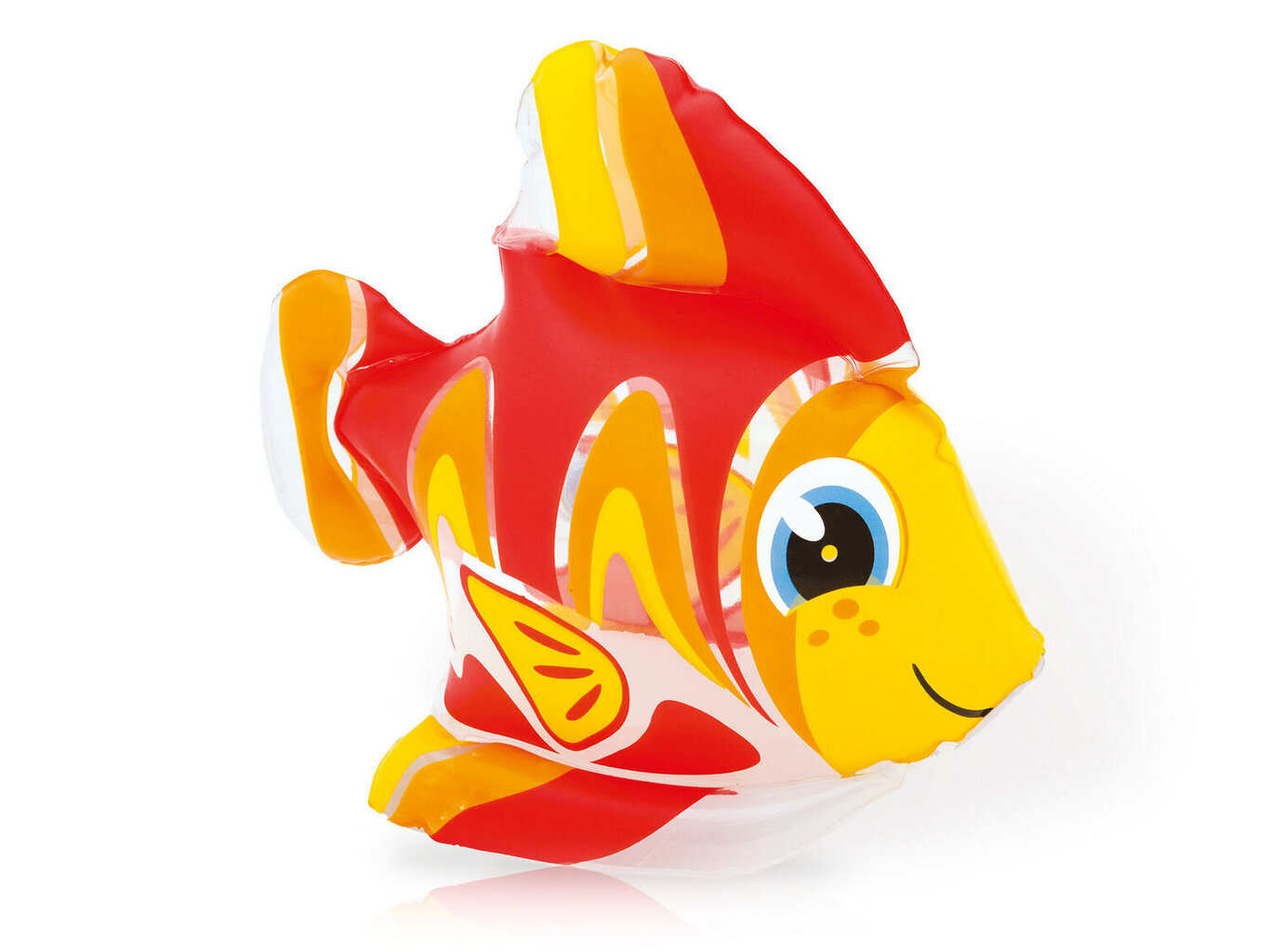Piepūšamā rotaļlieta vannai Zivs, dzeltena/sarkana cena un informācija | Piepūšamās rotaļlietas un pludmales preces | 220.lv