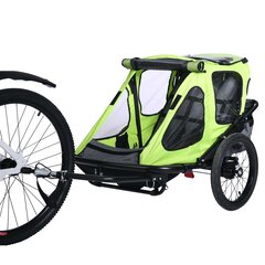 Velosipēda piekabe bērniem Trekker Sport, dzeltena цена и информация | Прицепы для велосипеда | 220.lv