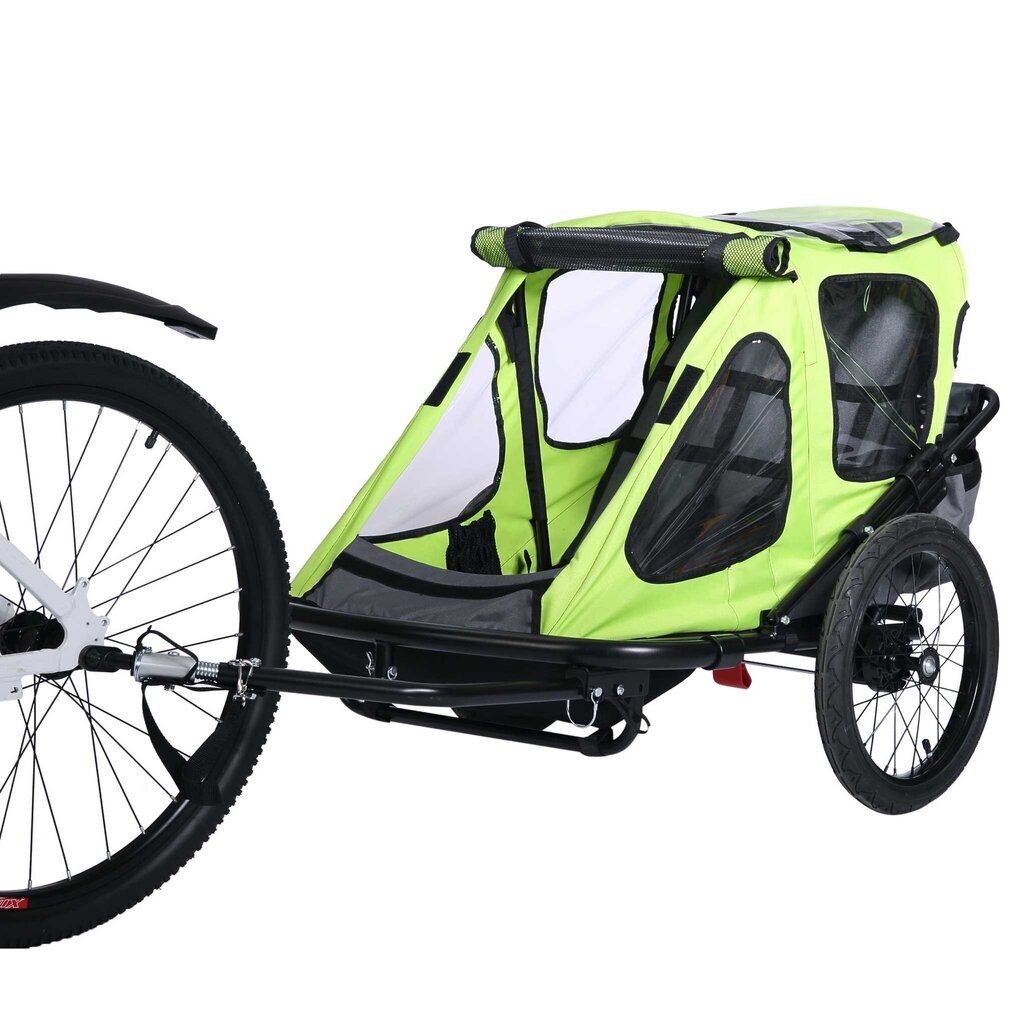 Velosipēda piekabe bērniem Trekker Sport, dzeltena цена и информация | Velosipēdu piekabes, rati | 220.lv