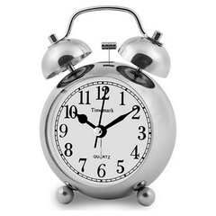 Аналоговые часы-будильник Timemark Серебристый (9 x 13,5 x 5,5 cm) цена и информация | Часы | 220.lv