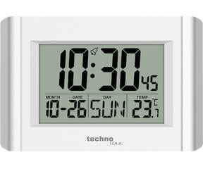 Pulkstenis Technoline WS8002 wall clock Digital balts cena un informācija | Pulksteņi | 220.lv