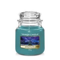 Ziemas nakts zvaigžņu svece 411g Yankee Candle цена и информация | Подсвечники, свечи | 220.lv