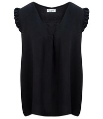 Блузка-майка, V-образный вырез, короткие рукава цена и информация | Женские блузки, рубашки | 220.lv