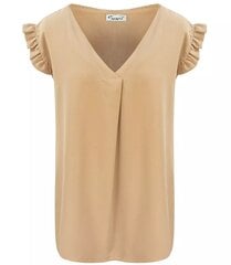 Блузка-майка, V-образный вырез, короткие рукава цена и информация | Женские блузки, рубашки | 220.lv