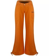 Женские брюки из ткани, оранжевые цена и информация | Брюки | 220.lv
