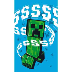 Bērnu dvielis Minecraft Hissing Creeper 30x50 cm cena un informācija | Dvieļi | 220.lv