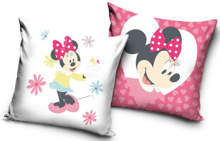 Spilvena pārvalks Disney Minnie 40x40 cm cena un informācija | Oriģināli spilveni, pārvalki | 220.lv