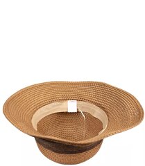 Ажурная соломенная шляпа с широким бантом из ленты. цена и информация | Женские шапки | 220.lv