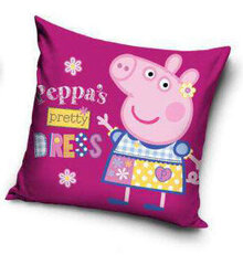 Spilvena pārvalks Peppa Pig Pretty 40x40 cm цена и информация | Оригинальные подушки, наволочки | 220.lv