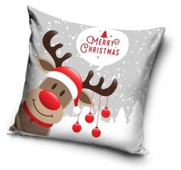 Наволочка Merry Christmas  40*40 cm цена и информация | Оригинальные подушки, наволочки | 220.lv