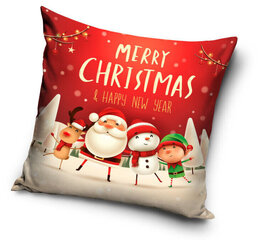 Наволочка Merry Christmas  40*40 cm цена и информация | Оригинальные подушки, наволочки | 220.lv