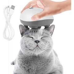 Bezvadu silikona kaķu galvas masieris cena un informācija | Kopšanas līdzekļi dzīvniekiem | 220.lv