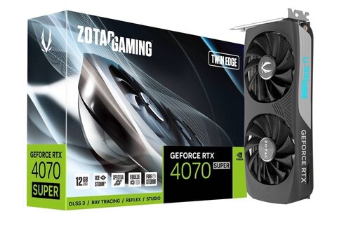 Zotac gaming GeForce RTX 4070 Super Twin Edge (ZT-D40720E-10M) цена и информация | Видеокарты (GPU) | 220.lv