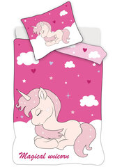 Bērnu gultas veļas komplekts Unicorn Magical Kid 100×135 cm cena un informācija | Bērnu gultas veļa | 220.lv
