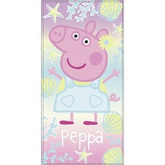 Bērnu dvielis Peppa Pig Shell , 70x140 cm cena un informācija | Dvieļi | 220.lv