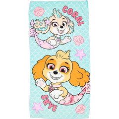 Bērnu dvielis Paw Patrol Mermaid 60x120 cm цена и информация | Полотенца | 220.lv