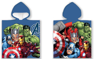 Bērnu dvielis Avengers Poncho 50x100 cm cena un informācija | Dvieļi | 220.lv