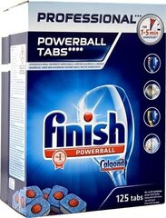 Таблетки для посудомоечных машин Finish»Professional Powerball Tabs, 125 шт цена и информация | Средства для мытья посуды | 220.lv