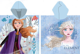 Bērnu dvielis Disney Frozen Element , poncho 55x110 cm cena un informācija | Dvieļi | 220.lv