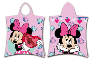 Bērnu dvielis, pončo Disney Minnie Pink 03, 50x115 cm цена и информация | Полотенца | 220.lv