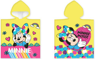 Bērnu dvielis Disney Minnie Yellow Poncho 50x100 cm cena un informācija | Dvieļi | 220.lv