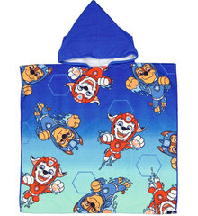 Детское полотенце Paw Patrol Aqua , poncho 60x120 cm цена и информация | Полотенца | 220.lv