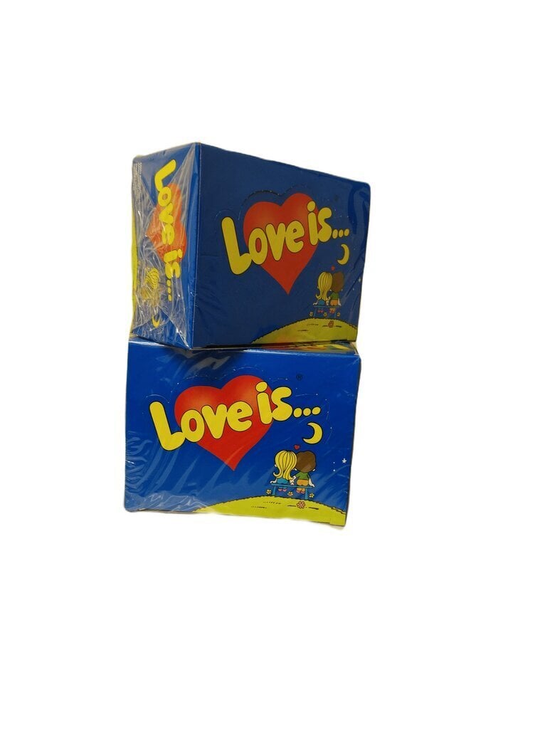 Košļājamā gumija Love is Strawberry-Banana, 420 g x 2gab. цена и информация | Saldumi | 220.lv