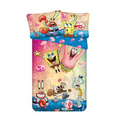 Bērnu gultas veļas komplekts SpongeBob Party 140×200 cm цена и информация | Детское постельное бельё | 220.lv