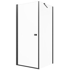 Duškabīne Mesina Black DW 80x120 cm cena un informācija | Dušas kabīnes | 220.lv