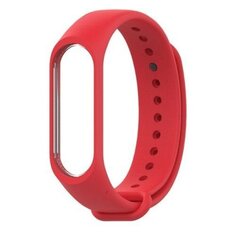 Silikona siksna Xiaomi Mi Band 5/ Xiaomi Mi Band 6 - sarkana cena un informācija | Viedpulksteņu un viedo aproču aksesuāri | 220.lv