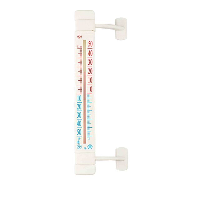 Āra loga termometrs - balts цена и информация | Meteostacijas, āra termometri | 220.lv
