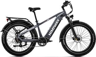 Elektriskais velosipēds Himiway Zebra, 26", pelēks цена и информация | Электровелосипеды | 220.lv