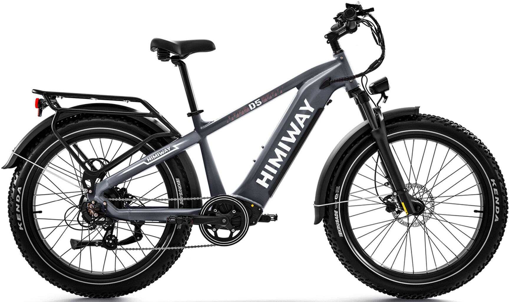 Elektriskais velosipēds Himiway Zebra, 26", pelēks цена и информация | Elektrovelosipēdi | 220.lv