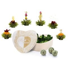 Набор расцветающих чаев в деревянной коробке Зеленый, 6 шт. цена и информация | Чай | 220.lv