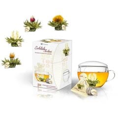 Ziedošo tēju komplekts ar krūzīti Balts, 8 gab. cena un informācija | Tēja | 220.lv