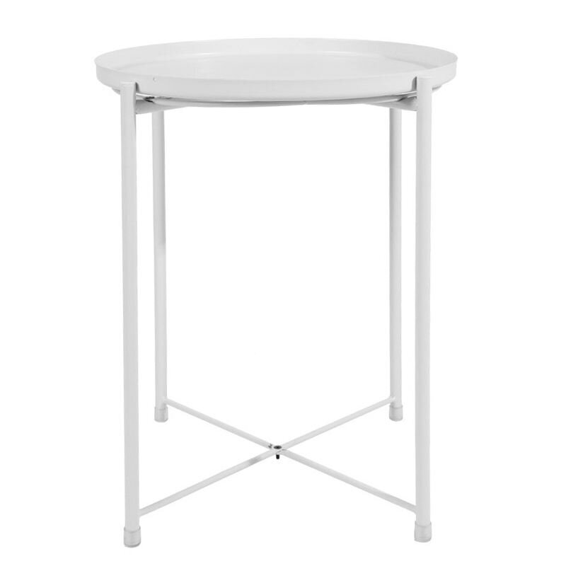 Apaļš galds - balts cena un informācija | Virtuves galdi, ēdamgaldi | 220.lv