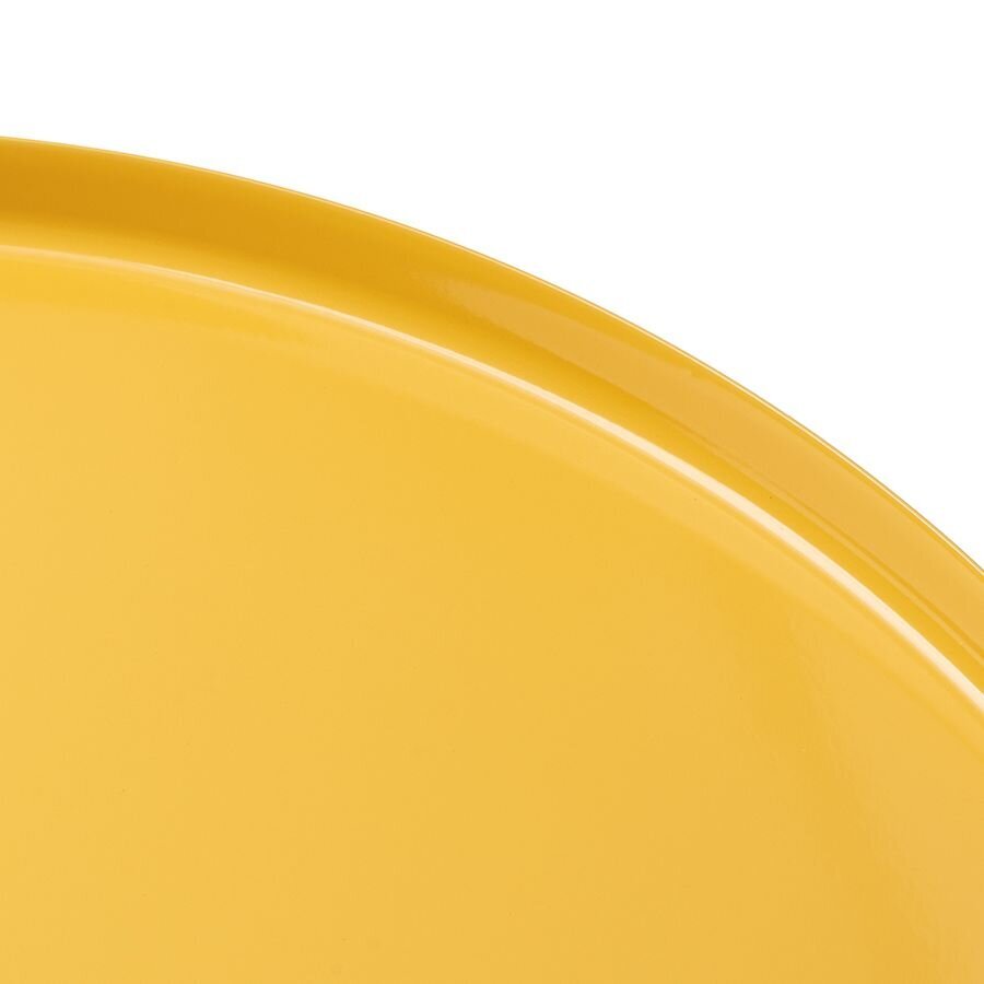 Apaļš galds - dzeltens cena un informācija | Virtuves galdi, ēdamgaldi | 220.lv