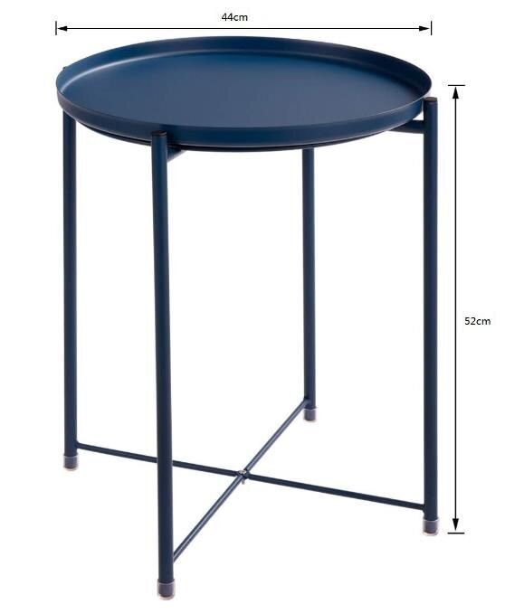 Metāla galds - tumši zils cena un informācija | Virtuves galdi, ēdamgaldi | 220.lv