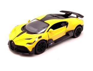 Игрушечная машинка KinSmart, Bugatti Divo, желтый цвет цена и информация | Конструктор автомобилей игрушки для мальчиков | 220.lv