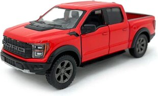 Игрушечная машинка KinSmart, 2022 Ford F-150 Raptor, красный цвет цена и информация | Конструктор автомобилей игрушки для мальчиков | 220.lv