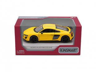 Игрушечный автомобиль KinSmart, 2020 Audi R8 Coupé, желтый цвет цена и информация | Игрушки для мальчиков | 220.lv