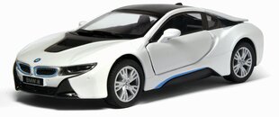 Rotaļlietu automašīna KinSmart, BMW i8, balta цена и информация | Игрушки для мальчиков | 220.lv