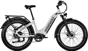 Электровелосипед Himiway Zebra Step-Thru, 26", белый, 250Вт, 20Ач LG цена и информация | Электровелосипеды | 220.lv