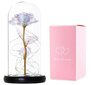Eternal Rose - mākslīgā Roze zem kupola ar baltu LED apgaismojumu cena un informācija | Citas oriģinālas dāvanas | 220.lv