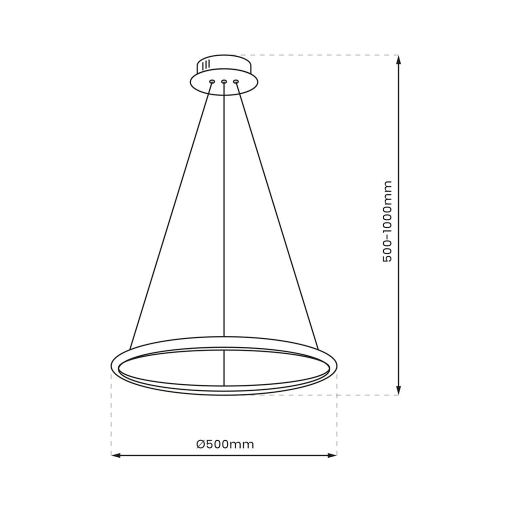 Led piekaramais gaismeklis, 27w cena un informācija | Piekaramās lampas | 220.lv