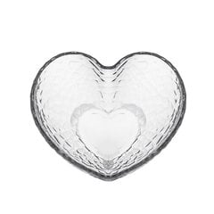 Sirds formas stikla bļoda, 11,8x4,7 cm cena un informācija | Trauki, šķīvji, pusdienu servīzes | 220.lv