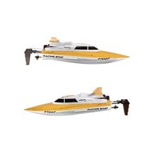 Ar tālvadības pulti vadāma laiva RoGer RC FT007, dzeltena цена и информация | Игрушки для мальчиков | 220.lv