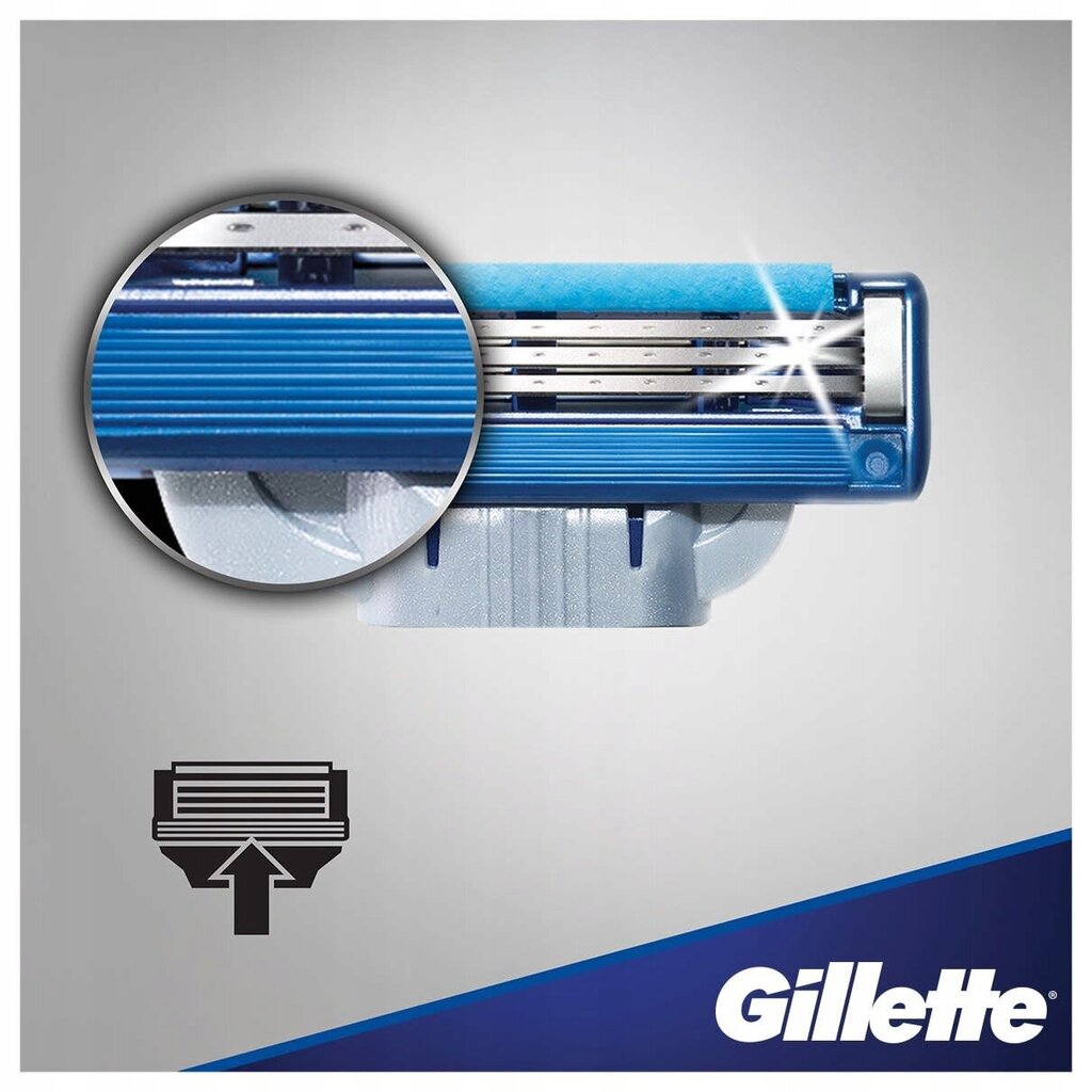 Skūšanās galviņas Gillette Mach3 Turbo, 8 gab. cena un informācija | Skūšanās piederumi, kosmētika | 220.lv